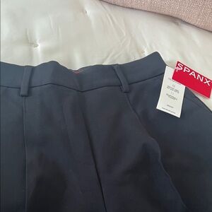 SPANX black High-Waist Ponte Trousers